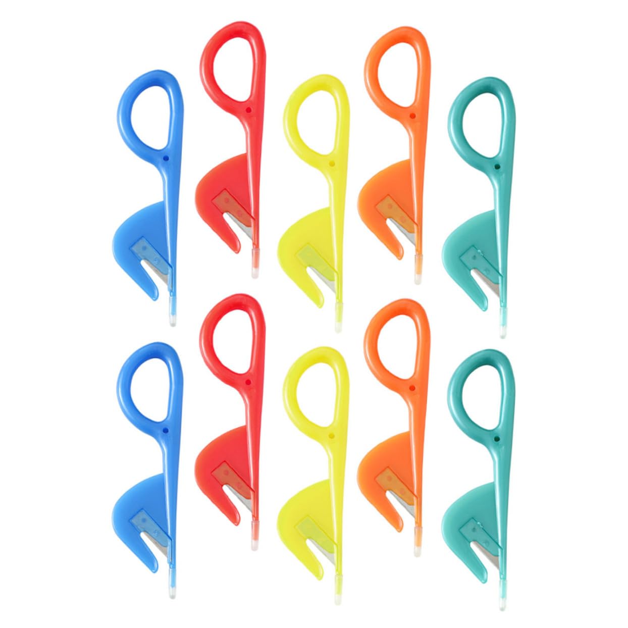 GRIRIW Small Intestine Knives 10pcs Chicken Intestine Cutters Kitchen Tool Easy to Use Random Color