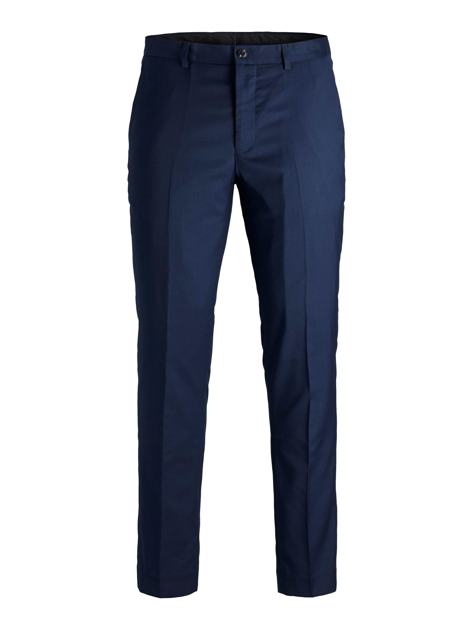 JACK & JONES Men's Jprfranco Noos Trousers Tuxedo Pants, Dark Navy, 22