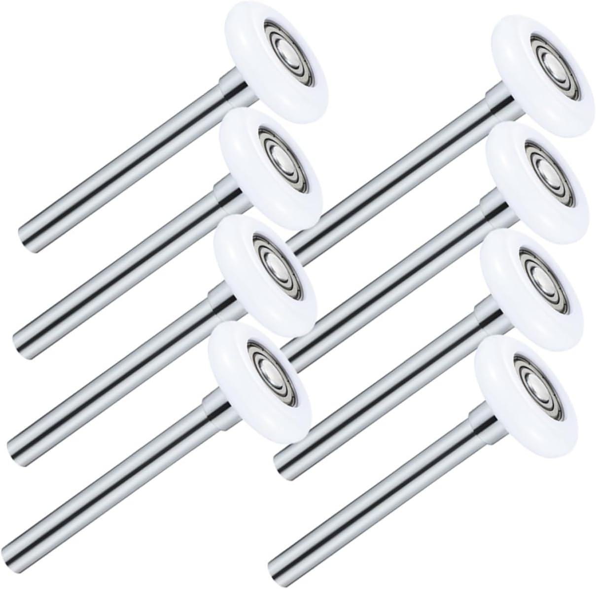 COHEALI 8Pcs Garage Door Rollers Replacement Nylon Rollers for Smooth Quiet Operation for Garage Barn Doors Durable Lightweight Design