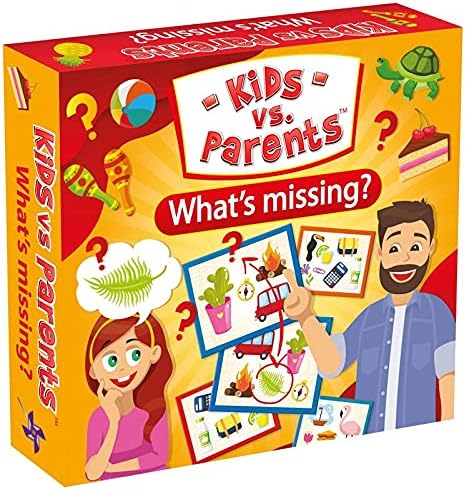 Memory Game Educational Card Game Reflex Game for Children and Adults Family Game Brain Focus Training | Kids vs. Parents What's missing | Age: 5+