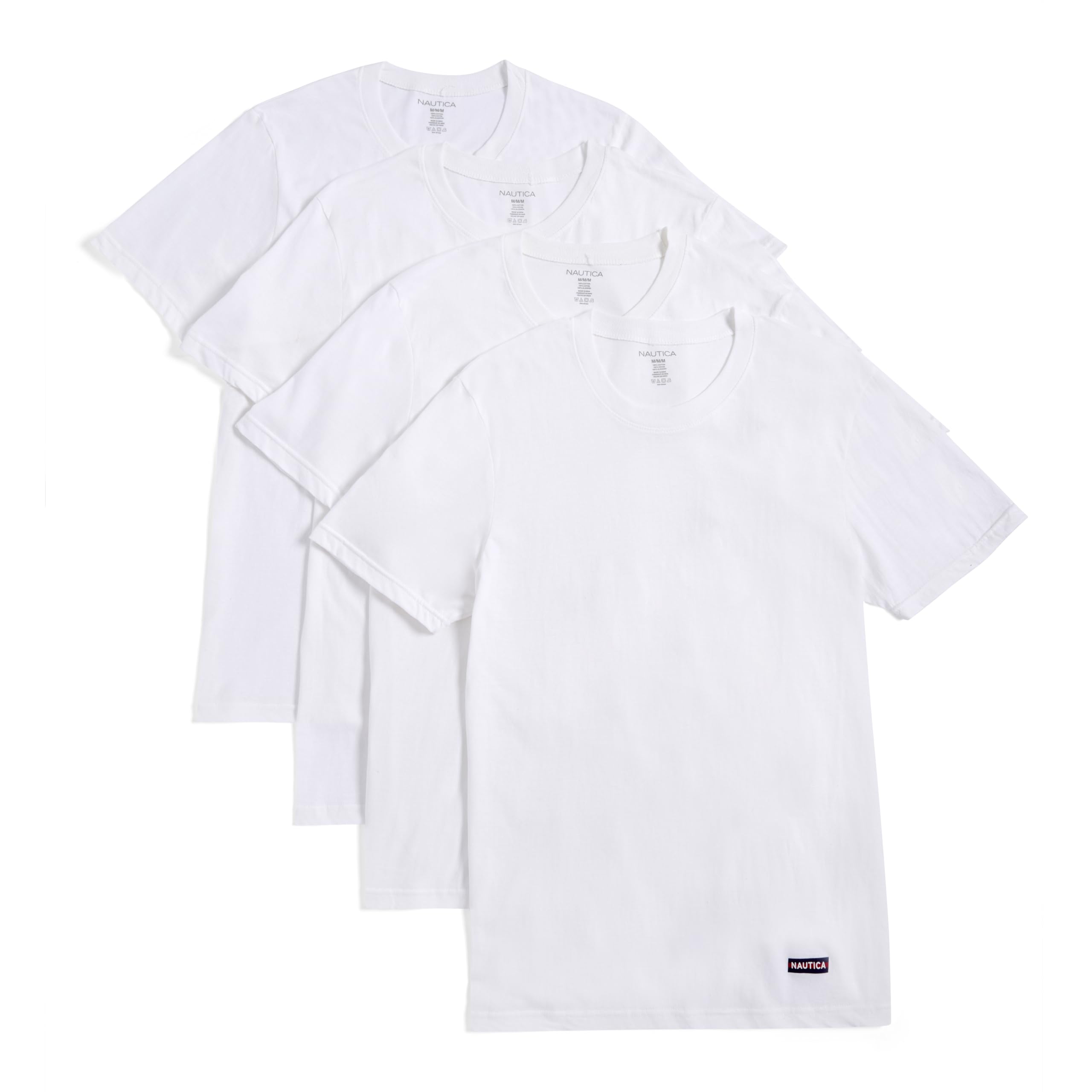 Nautica Men's 4-Pack Cotton Limited Edition Crew Neck T-Shirts