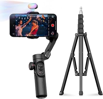 スマホアクセサリー Industry-Standard 3-Axis Gimbal Amazon.com: AOCHUAN 3-Axis Gimbal Stabilizer for Smartphone Smart
