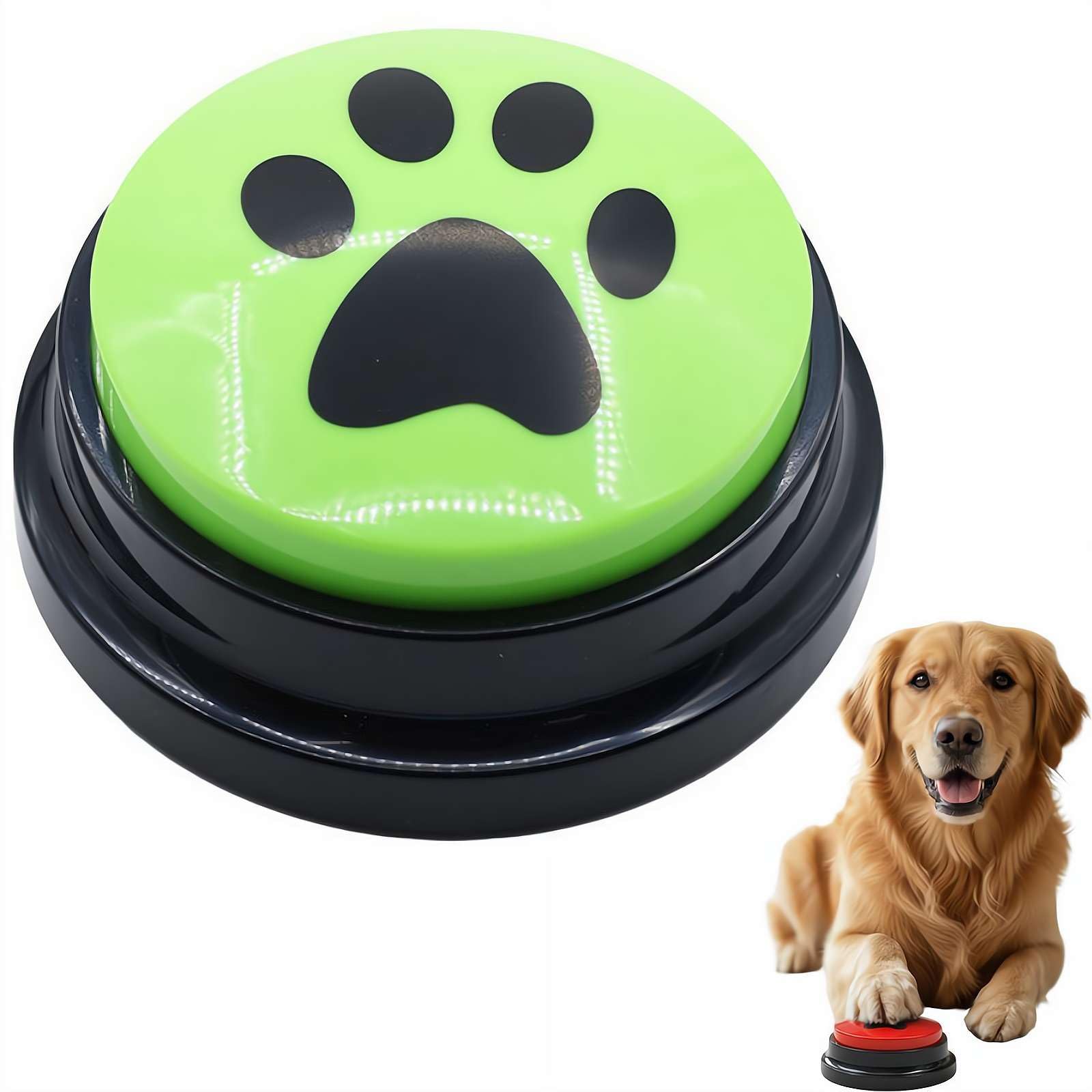 Dog Buttons for Communication, Recordable Training Buzzers for Dogs and Cats, Voice Recording Pet Talking Button Set, Battery Powered Speech Training Tool, Funny Interactive Gift for Pet Lovers