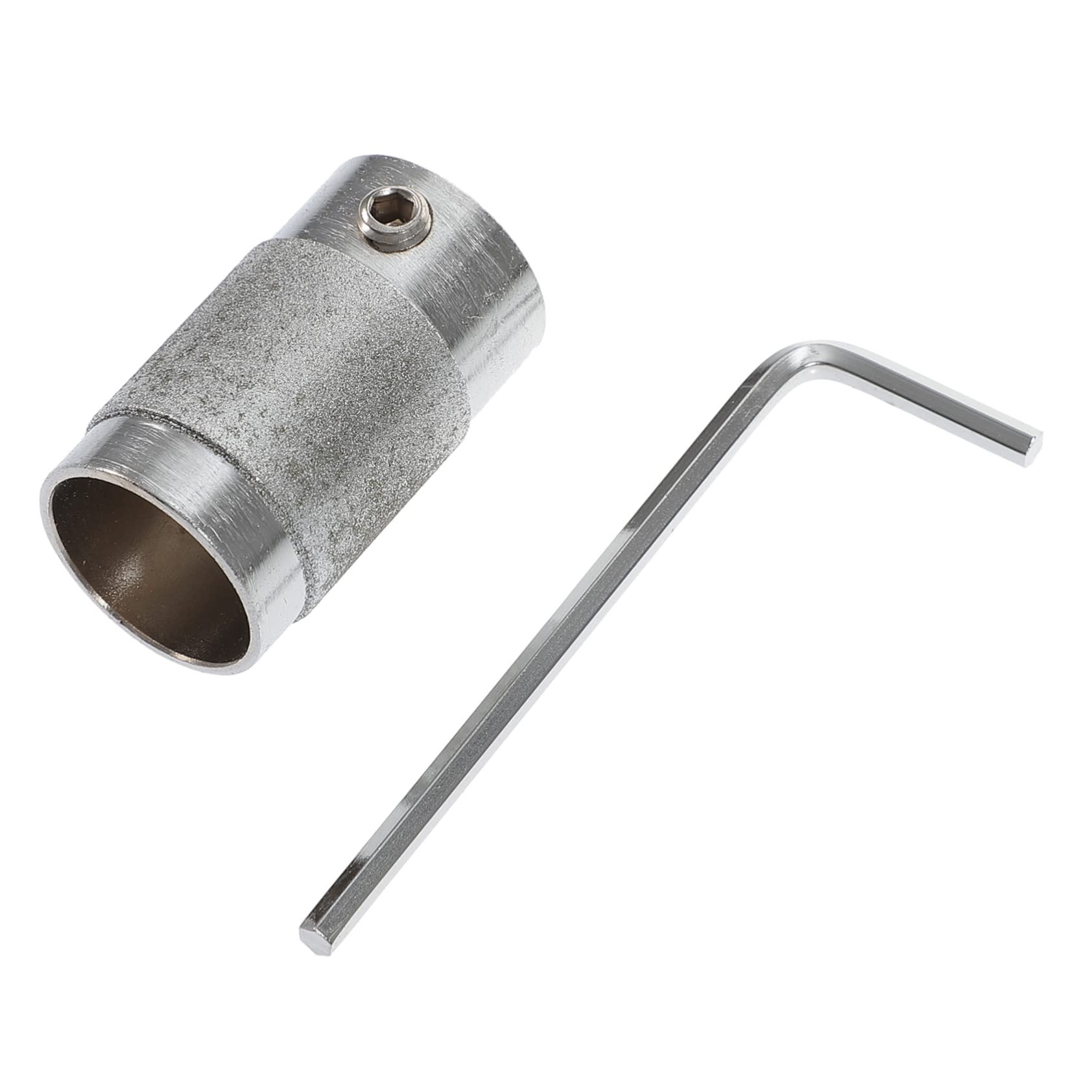 NULYLU 1/4 Inch Stained Glass Grinding Bit High Grade Aluminum Alloy Chrome Plated for Drill Bit Grinder