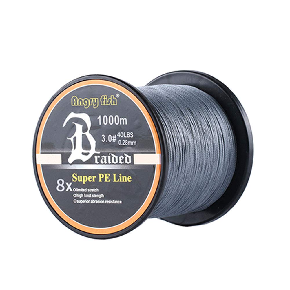 Línea de Pesca Trenzada de PE de 8 Hilos 1000m Sedal de Pesca Super Fuerte Hilo de Pesca 14-80LB Resistente a la Abrasión