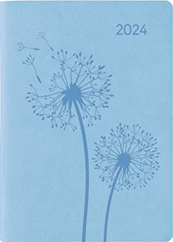 Ladytimer Mini Deluxe Sky 2024 Pocket Calendar 8 x 11.5 cm Tucson Cover with Embossed Motif Weekly 144 Pages Alpha Edition