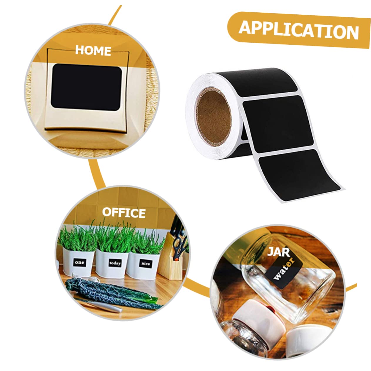 Ciieeo 3 Set Di Etichette Organizzative Adesivi Per Lavagna Per Barattoli Contenitori Per Alimenti Decorazioni Per La Casa 120 Fogli*3