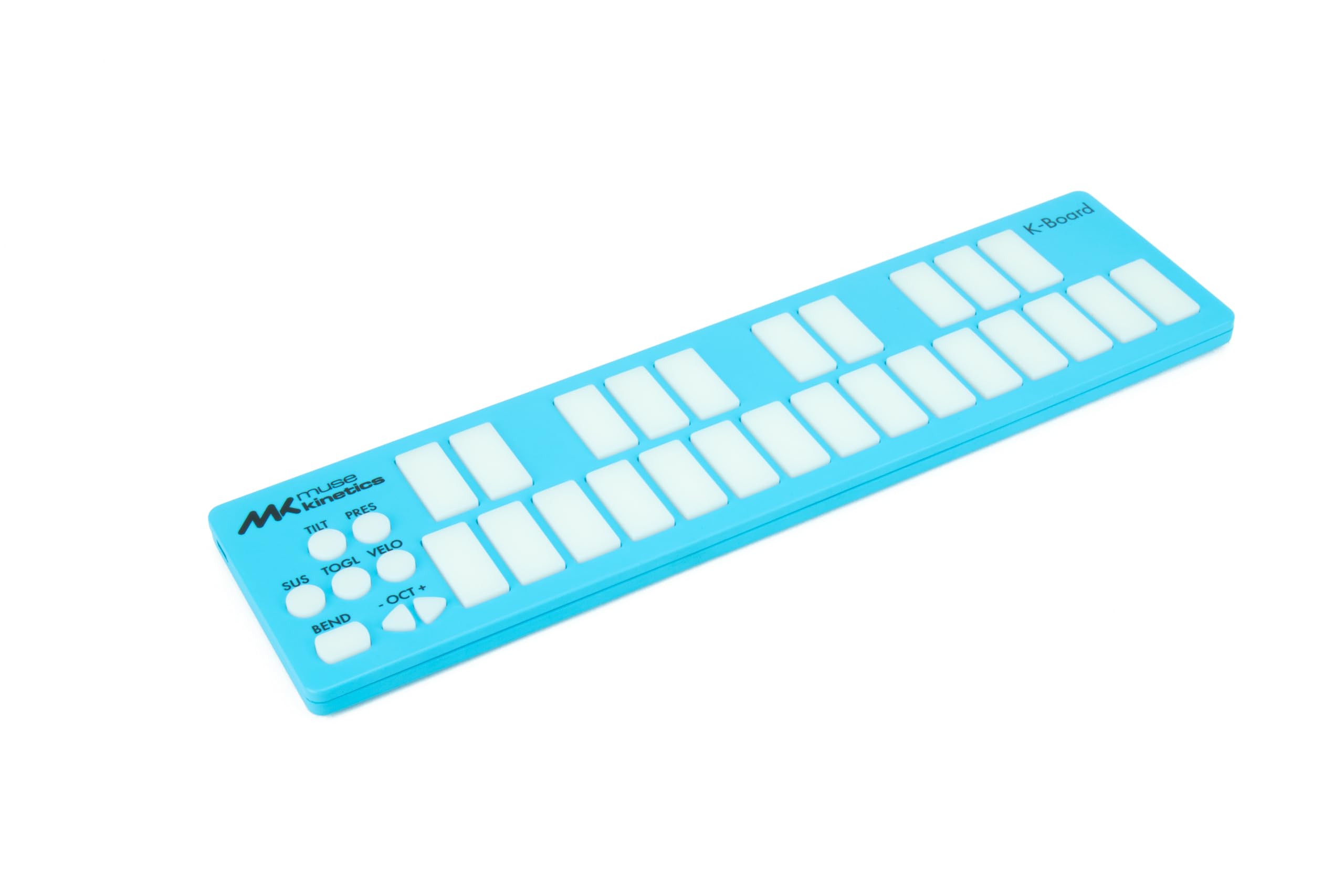 K-Board-C | Bunte 25-Tasten-USB-MPE-MIDI-Tastatur-Controller mit USB-C (Aqua)