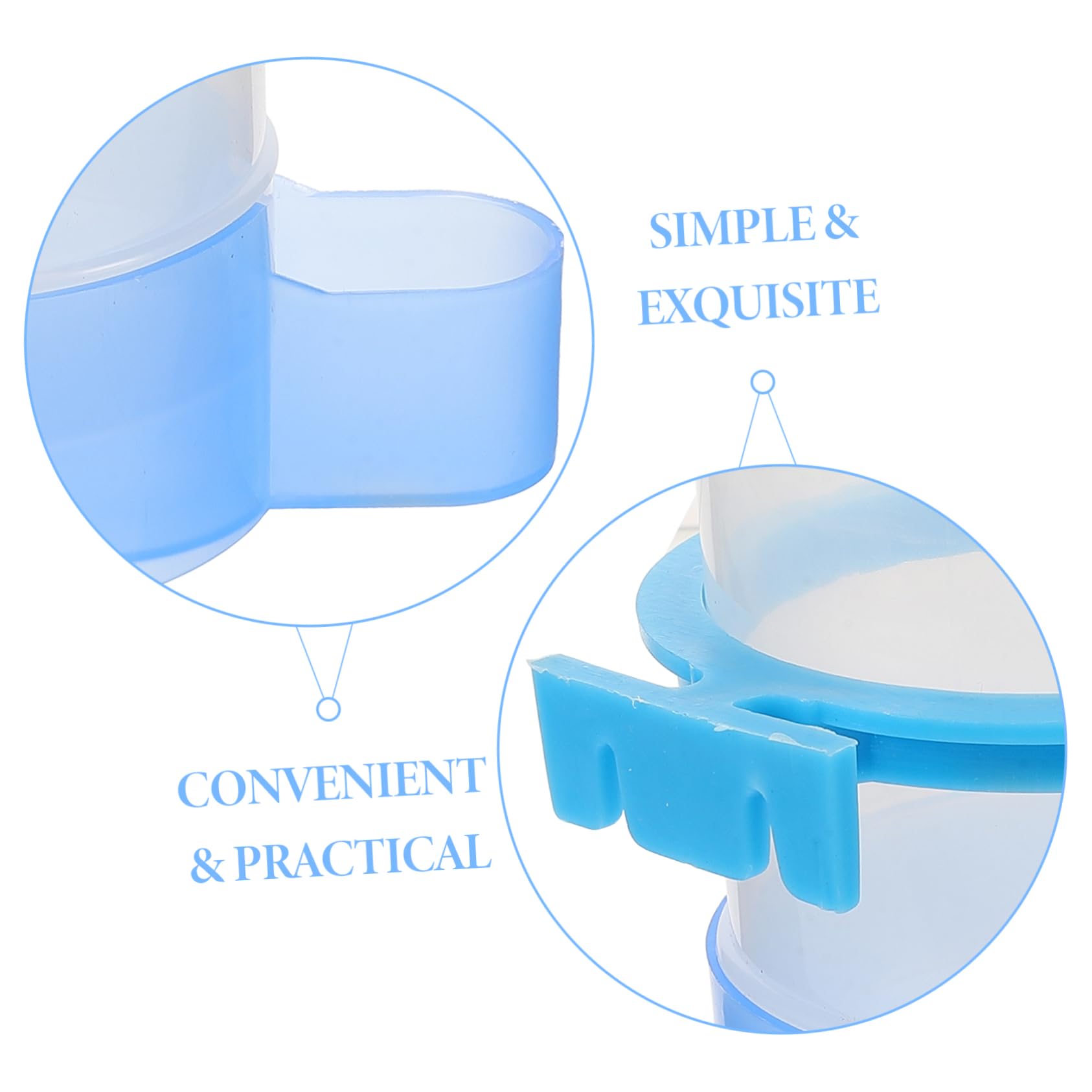 YARNOW 4pezzi Mangiatoia e Abbeveratoio Per Dispenser Per Per Pappagalli e Piccioni Facile Assemblare e Portatile Per Domestici