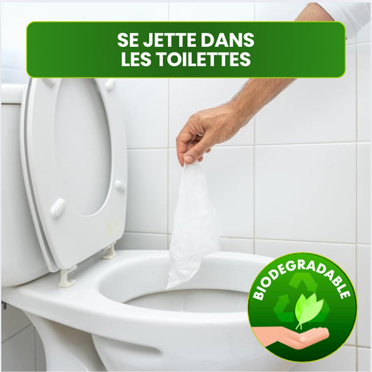 NATURELLE Papier Toilette Humide à l'Aloe Vera 1000 unités Lingettes WC Biodégradables Flushables