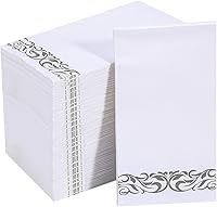 Vista 9 de Vplus Paquete de 200 servilletas de papel para invitados, toallas desechables de calidad premium de 3 capas, servilletas de cena desechables suaves