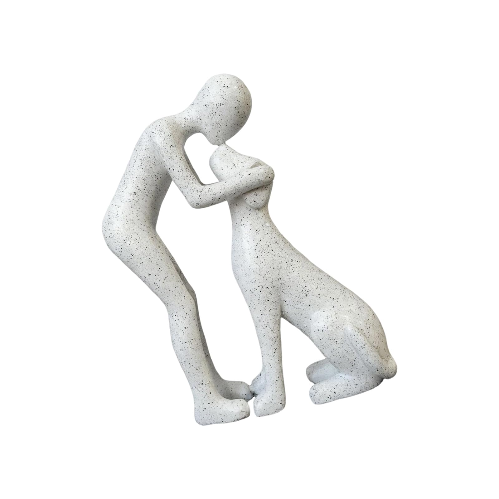 Tsophreniq Modern and Dog Statue Figurine for Living Room Decor, Remembrance Lovers and Statue Figurines Friendship Memorial