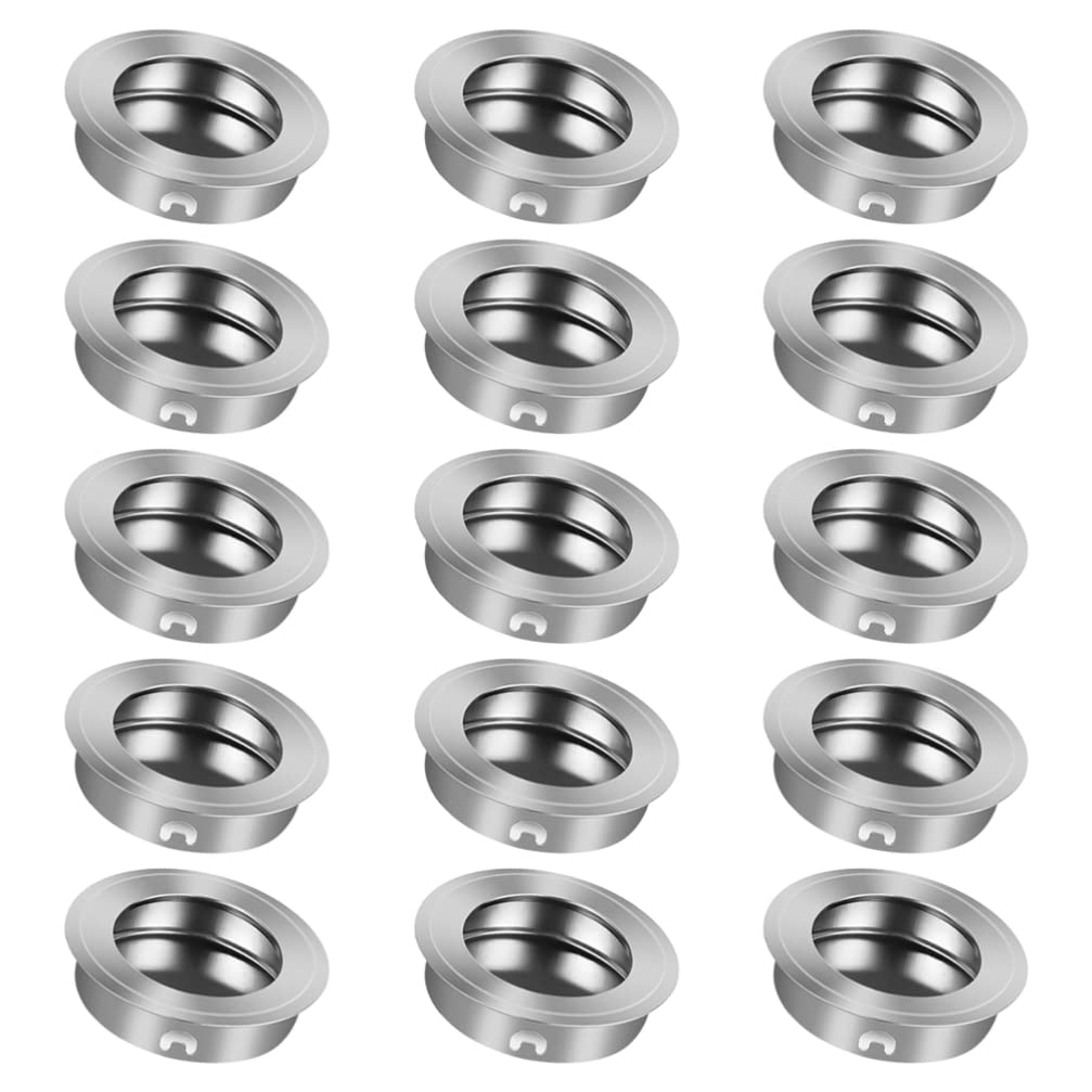 15PCS Round Flush Pulls 35MM, Recessed Pull Handle Stainless Steel Sliding Door Pull Cabinet Door Hardware-image-19