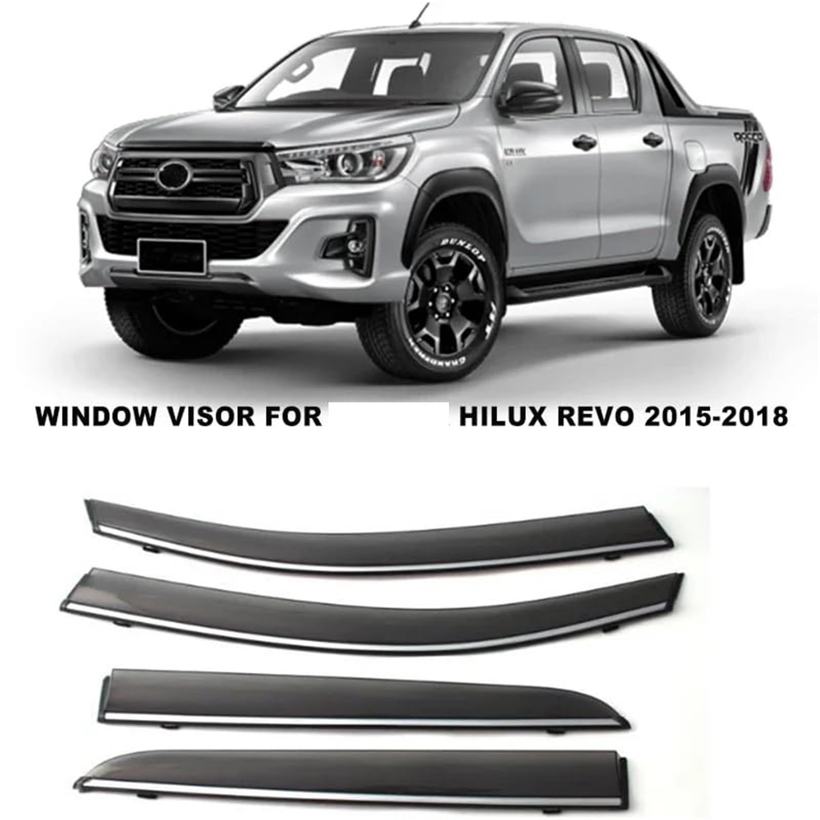 Osłona szyby bocznej, dla Toyota, dla Hilux Revo Rocco 2015 2016