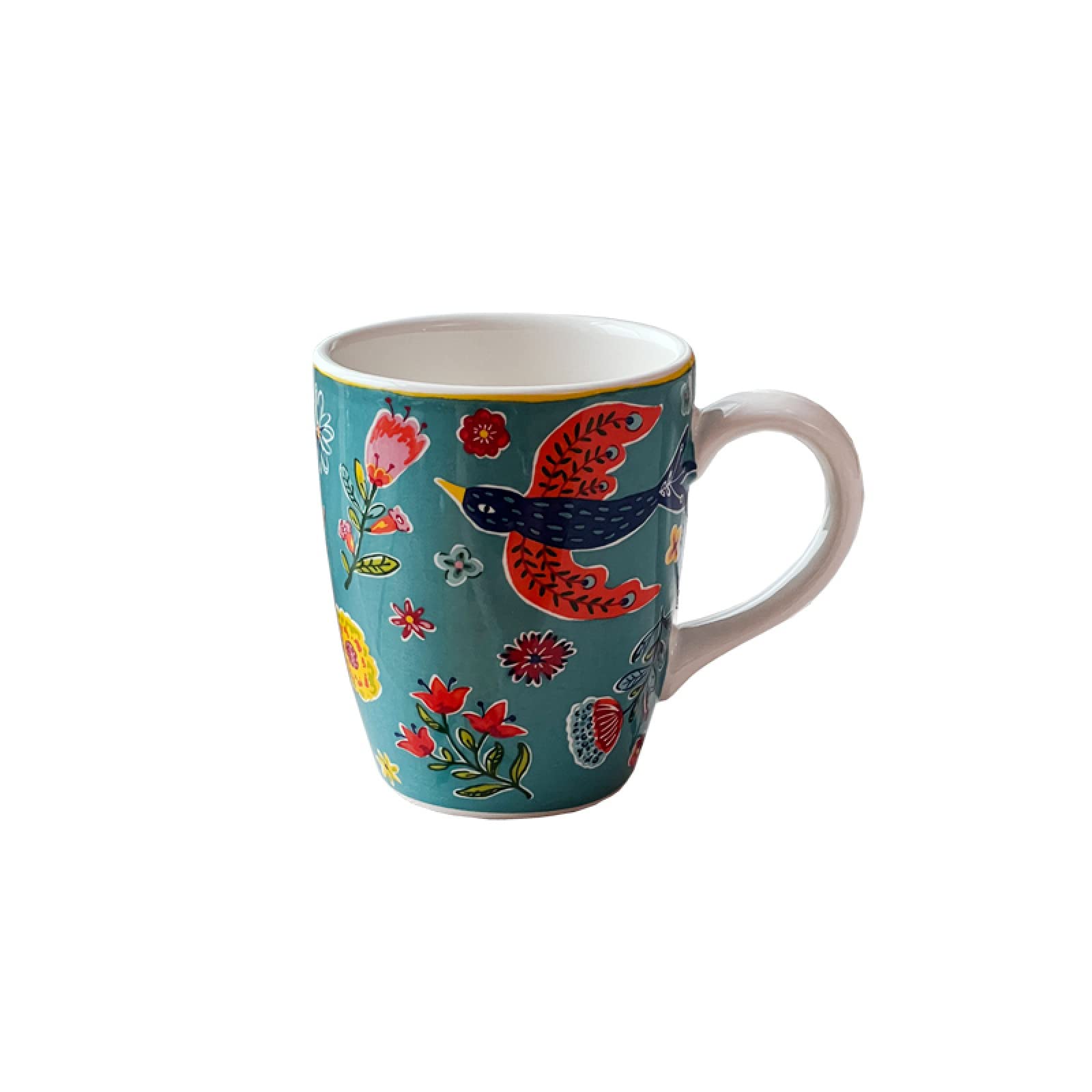 Copa Creativa Taza de café de cerámica, Taza de té de pájaro de Dibujos Animados, Taza de café de cerámica, Regalo for Oficina y hogar
