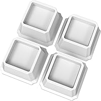 Vista 7 de Elevadores de cama de 3 pulgadas, elevadores de muebles de cama resistentes, elevadores de 1,500 libras para sofá y mesa, juego de 4, color blanco