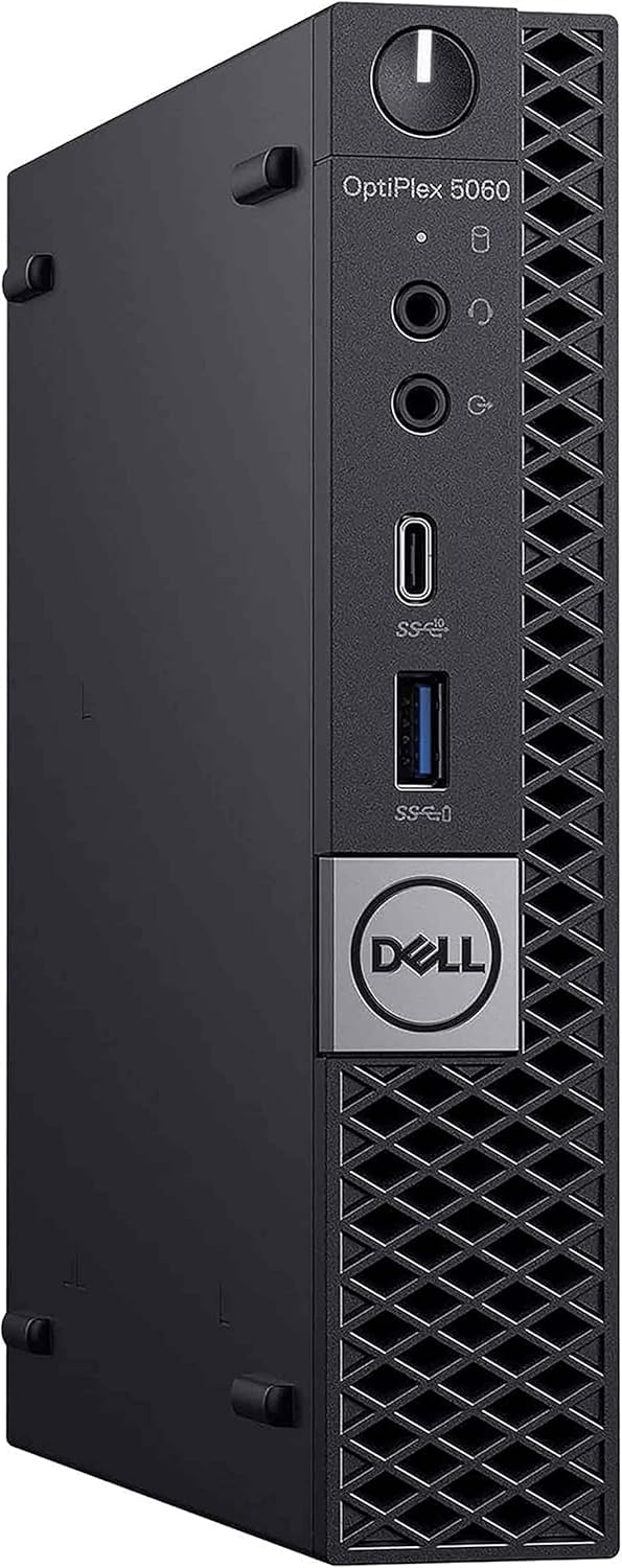 Dell OptiPlex 5060 Micro PC | Intel Core i5-8500T | 16GB RAM | 256GB NVME | Windows 11 Pro | Mini PC | Business PC (Renewed)