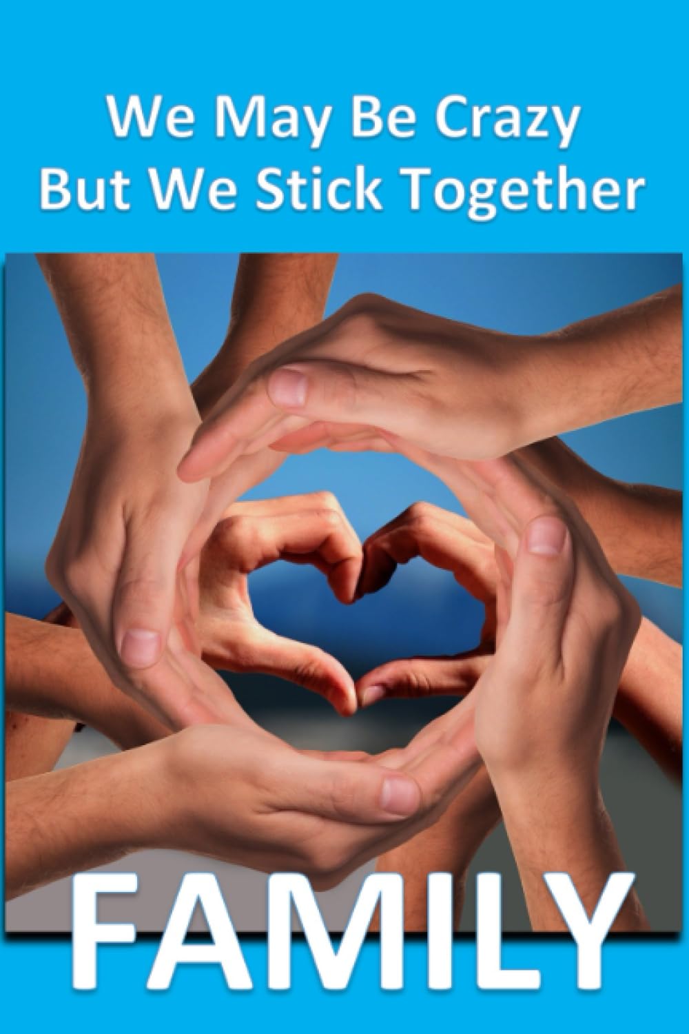 We May Be Crazy But We Stick Together. Journal Notebook. 6x9 Inches. Lined – 100 Pages. Notebook - Journal - Diary. Great Gift for Family Reunion.