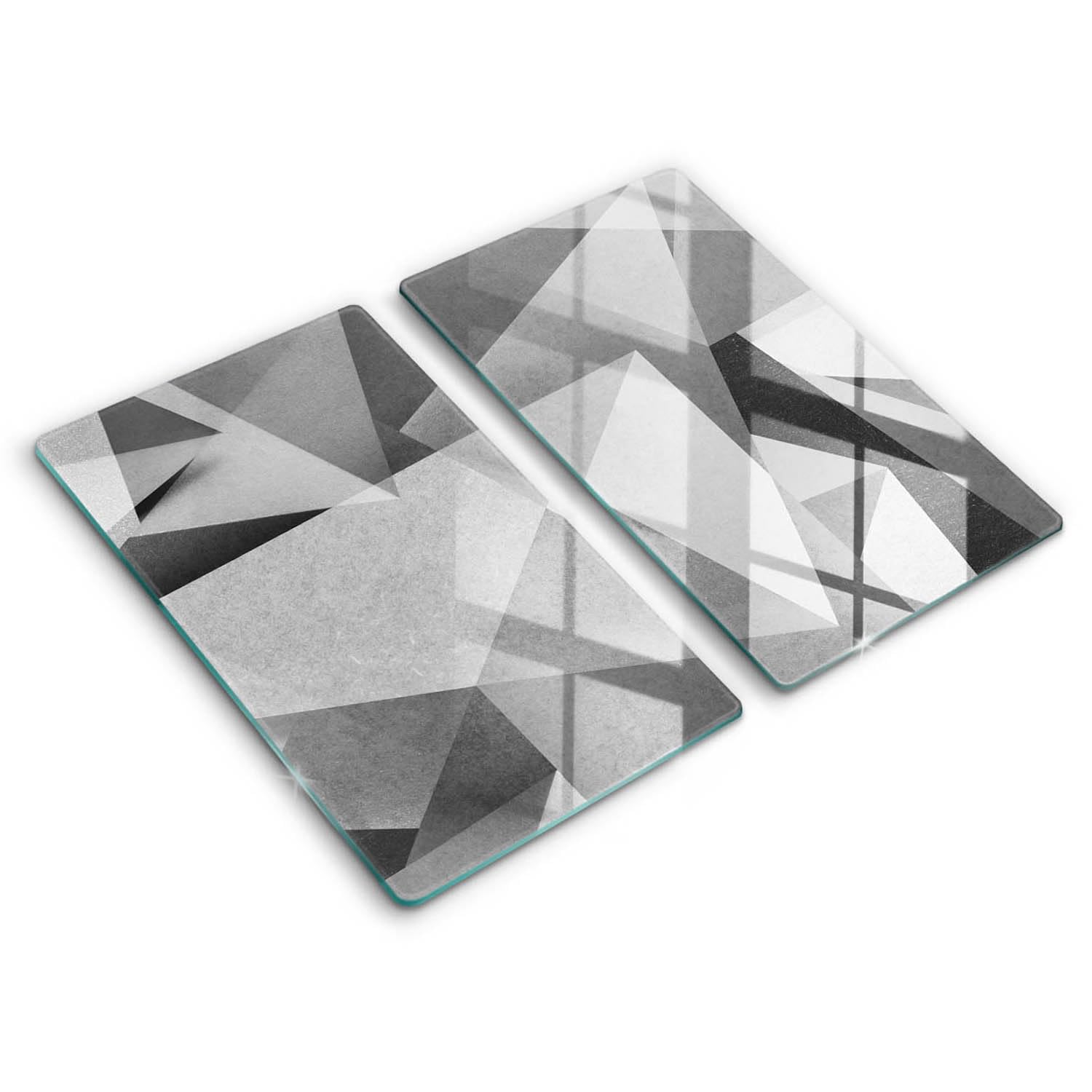 Wallfluent plaque de protection induction en matériau résistant style abstrait 2x30x52cm