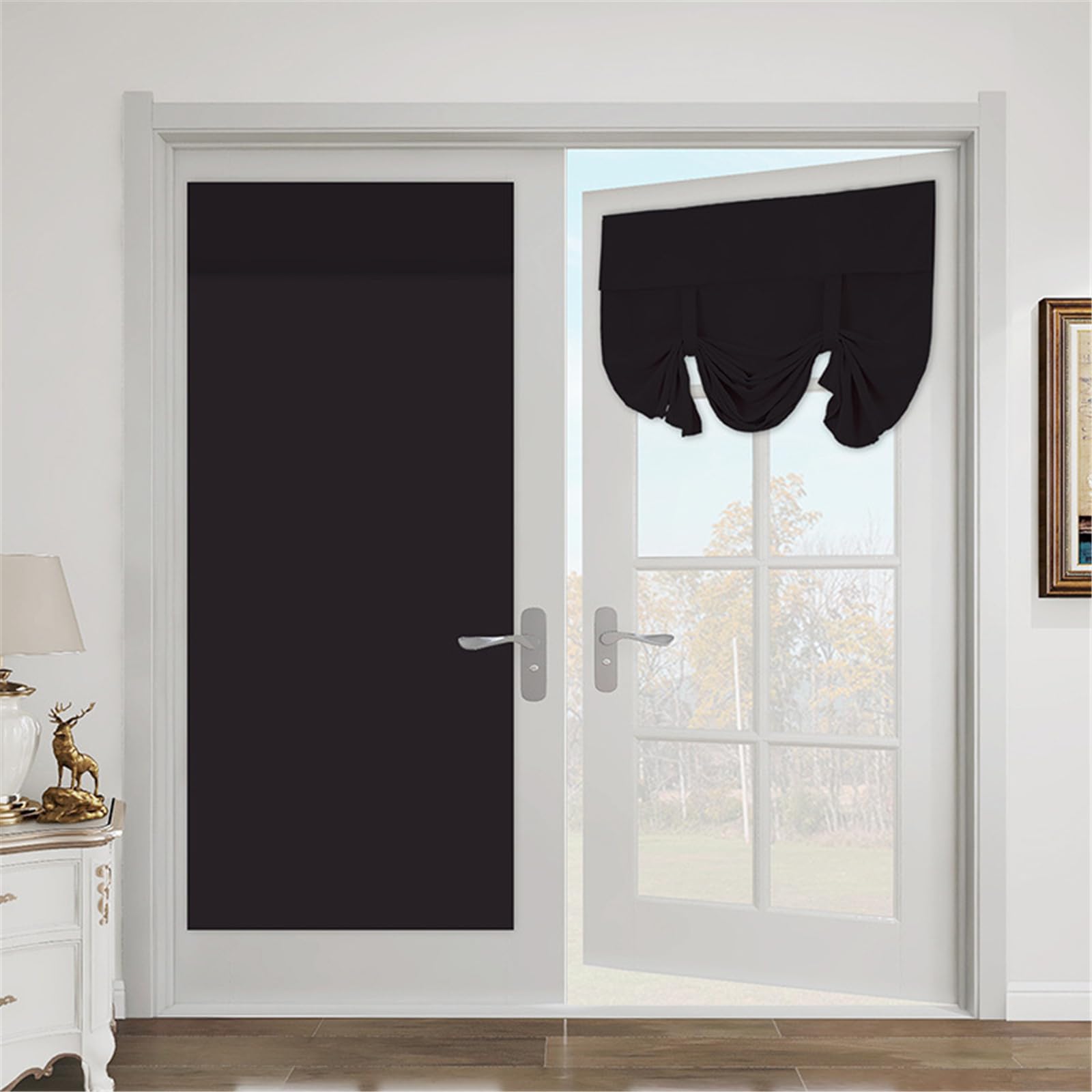 Tenda Oscurante a Pacchetto con Adesivo, Facile da installare, Tessuto in Poliestere Resistente per casa, Ufficio, Hotel