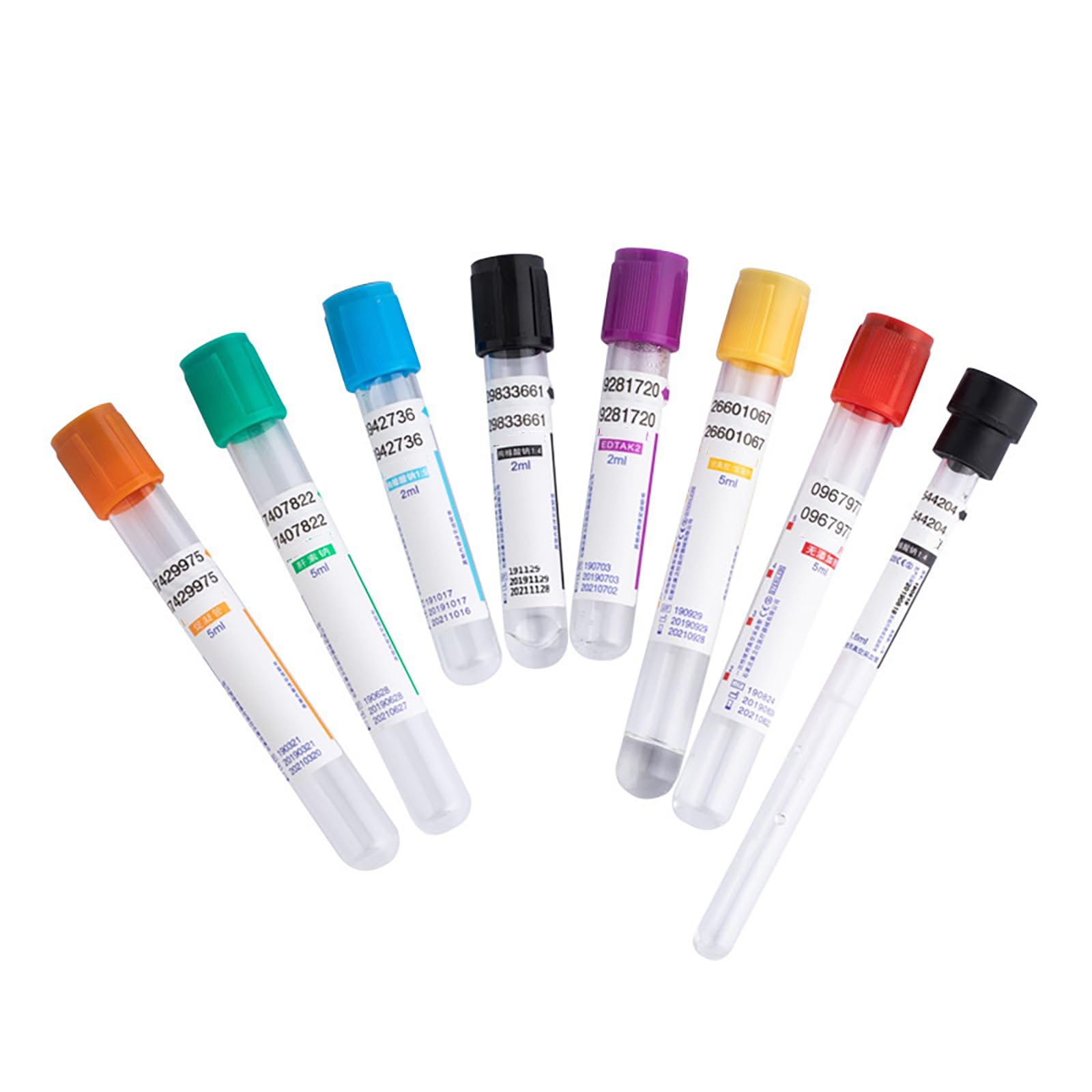 Vacuum Blood Collection Tubes,EDTA K2 Blood Collection Tubes for Pet Labs Veterinary Supplies(Many-Specification)
