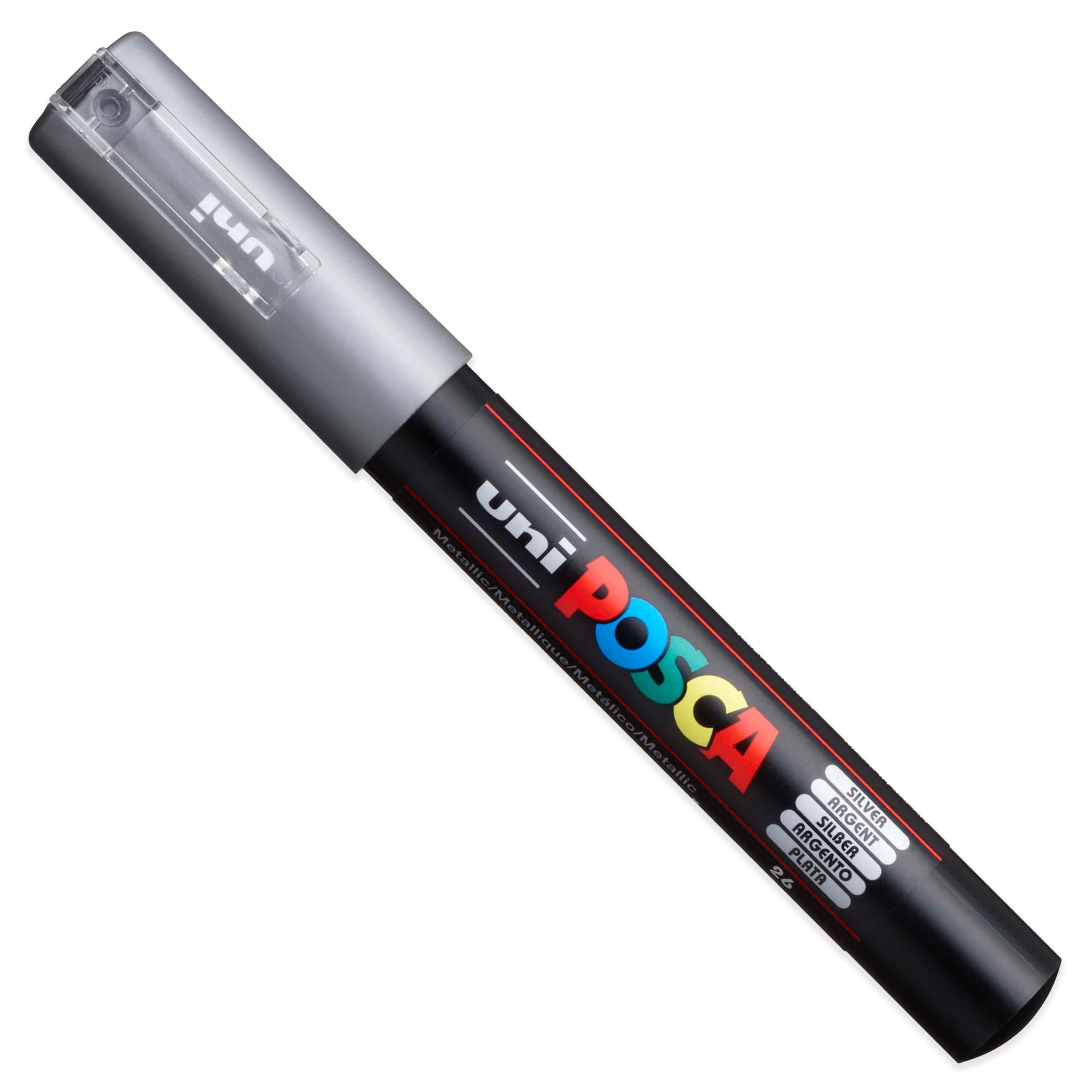 Posca - PC-1M Lot de 8 marqueurs de peinture artistique dans une pochette en plastique (tons de Noël)