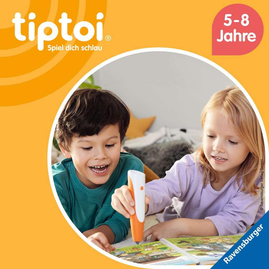 Ravensburger tiptoi ® Atlas/książka | Mój duży atlas świata + dzieci mapa świata - kraje, zwierzęta, kontynenty