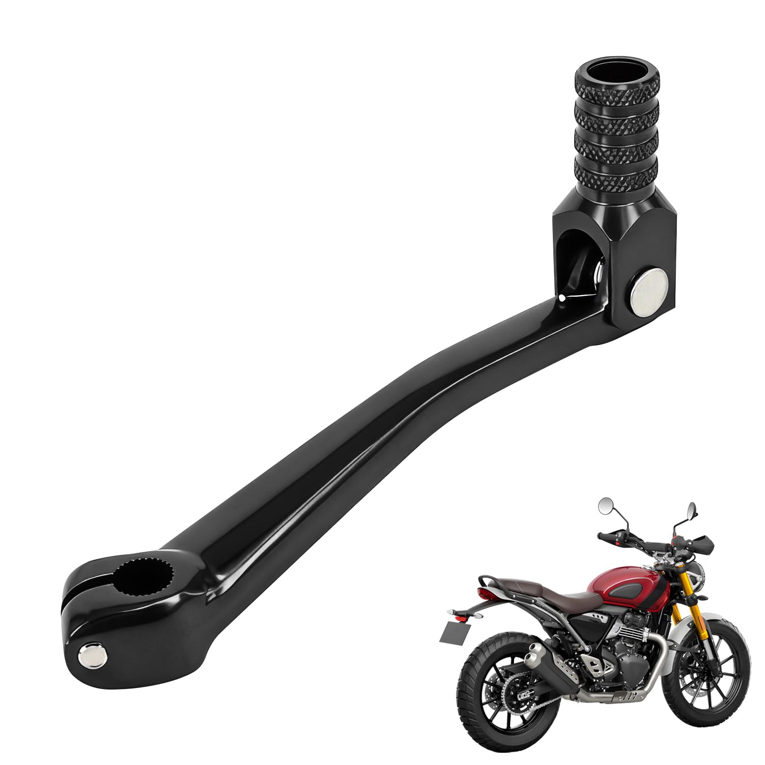 Leva Cambio Moto CNC Alluminio Pieghevole per Triumph Scrambler 400X Nero