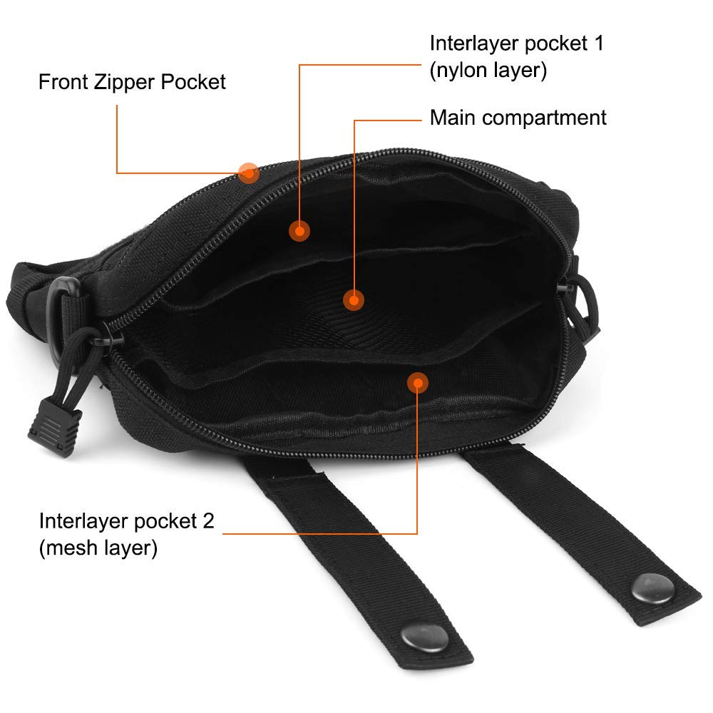 1000D EDC Utility Pouch Bags Tactical Molle Pouch Multi-Purpose Molle Horizontal 1000D EDC Utility Pouch Bags Tactical Molle Pouch Multi-Purpose Molle Horizontal