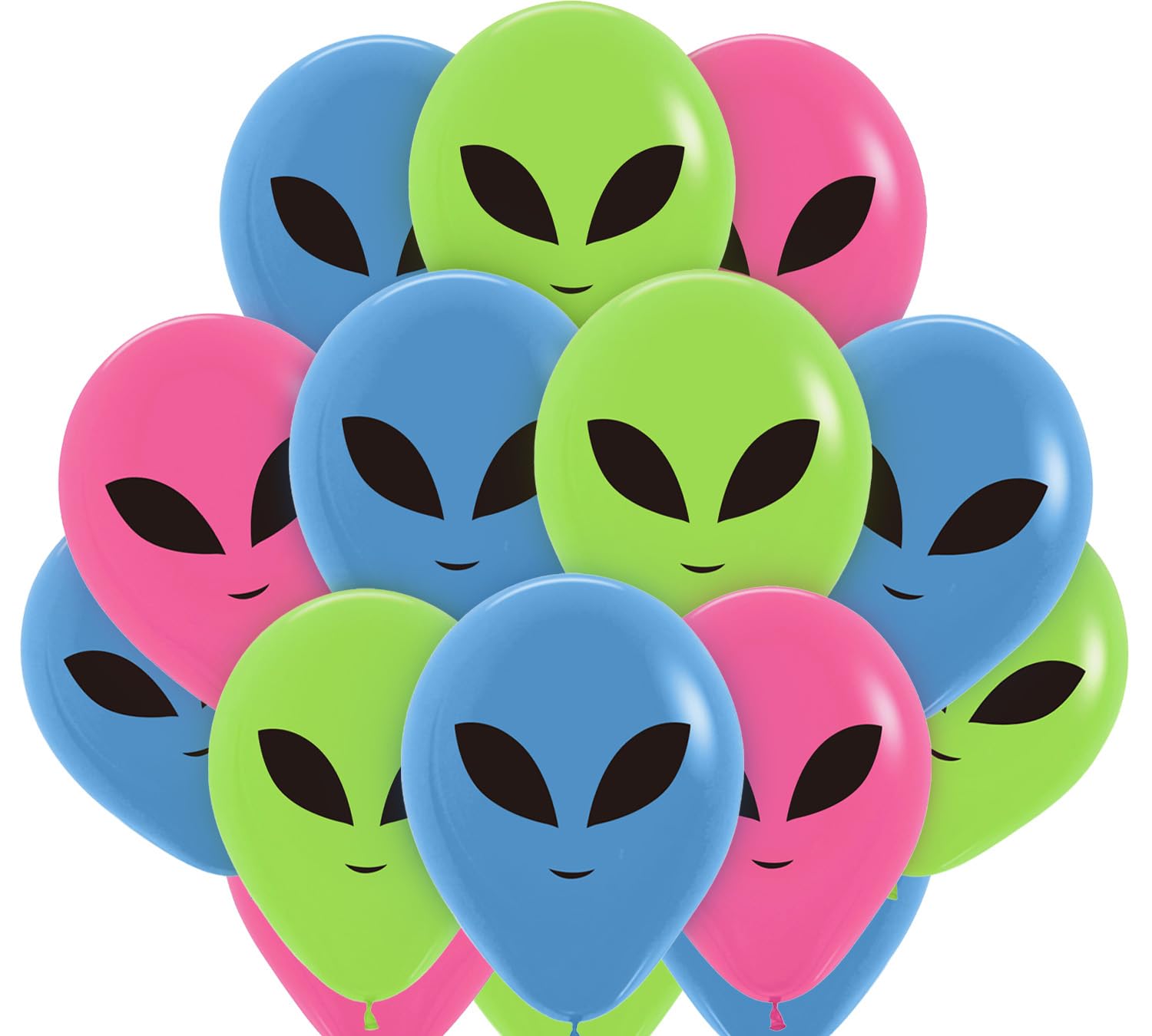 30pcs 12" Alien Balloons UFO Balloons for Alien Birthday Party Decorations Science Fiction Theme Party UFO Theme Space Party Birthday Baby Shower