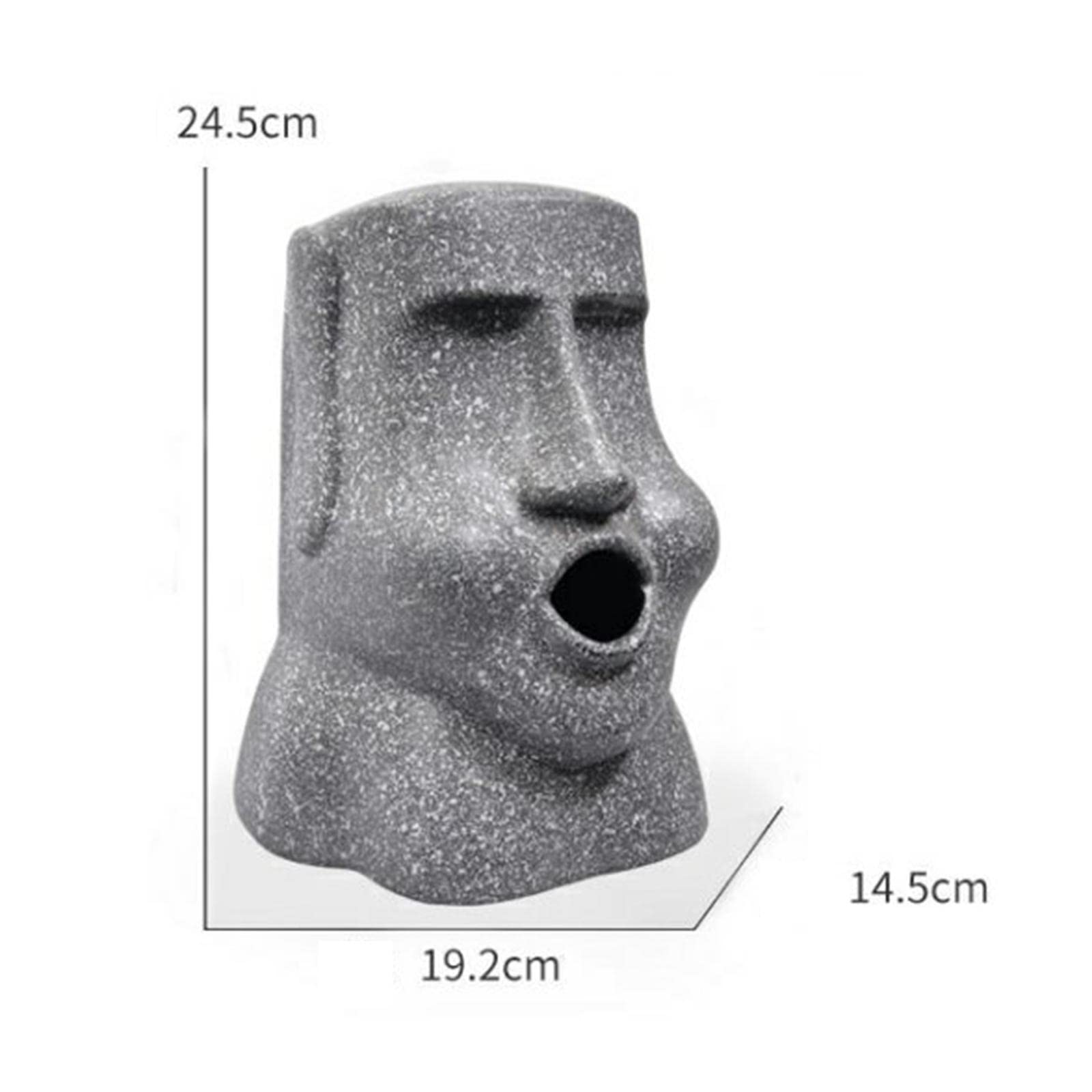 Taschentuchbox Halter, Moai Skulptur, Sammlerstücke, Innovative, Lustige Figuren