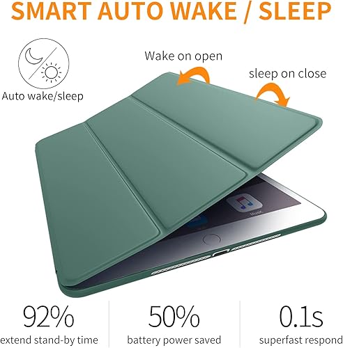 Miniatura 6 de DTTO Funda para iPad Mini 4, (no compatible con Mini 5 generación 2019), ultra delgada y ligera, funda inteligente con soporte triple y cubierta