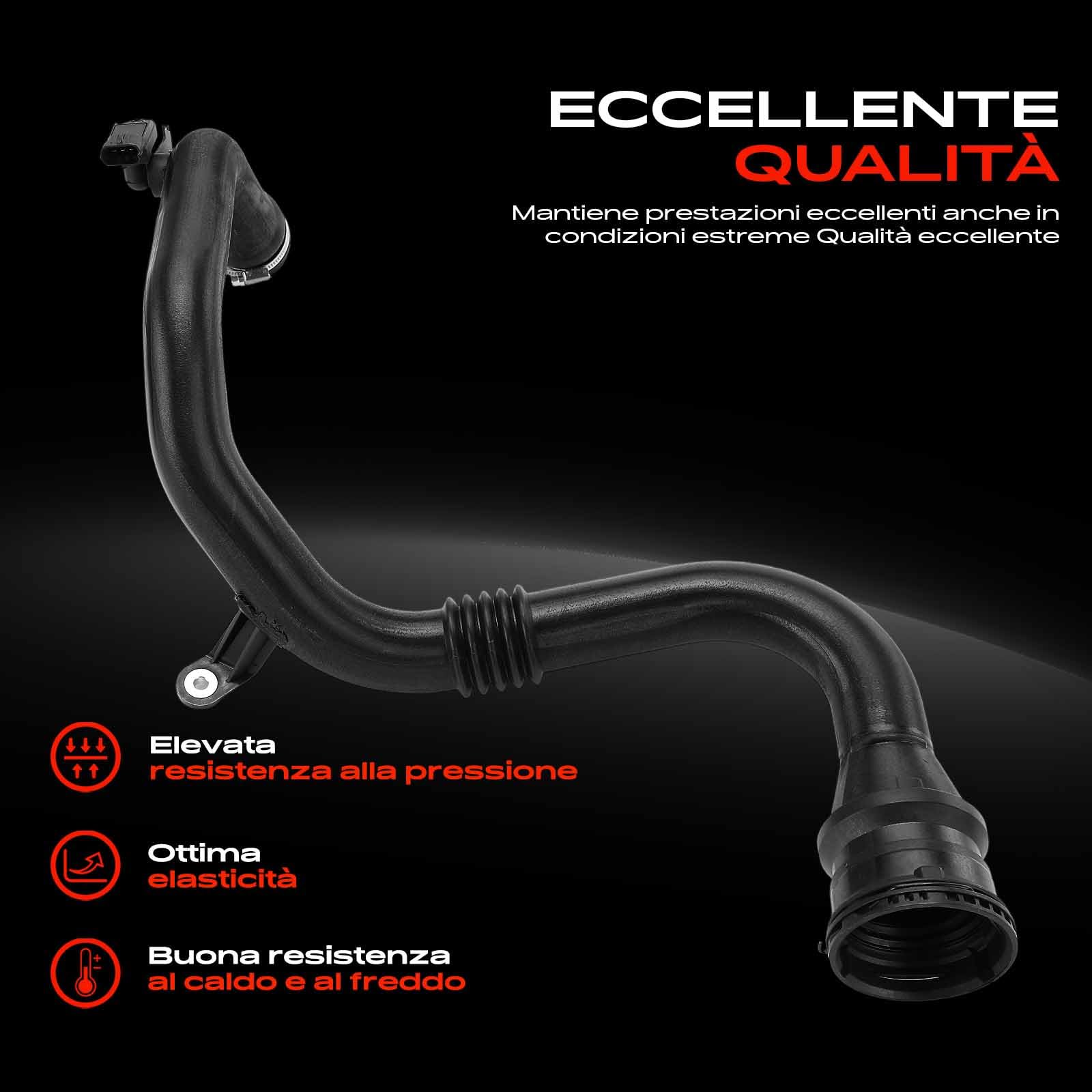Frankberg Tubo intercooler lato freddo dopo il motore 8200981497 | Compatibile con: Scénic III JZ0/1, M.e.g.a.n.e III Grandtour KZ0/1, M.e.g.a.n.e III Hatchback B3 BZ0/1