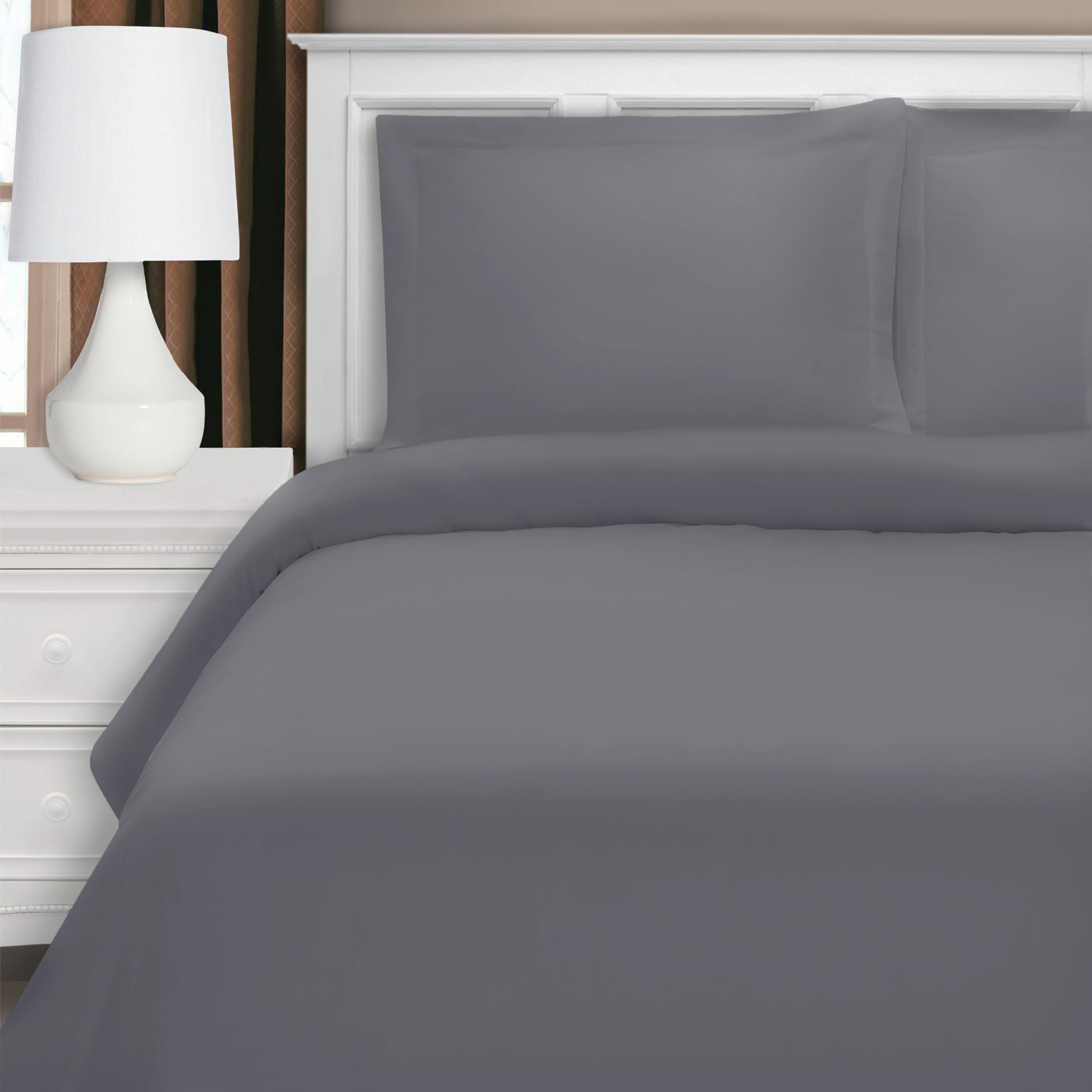 Housse de couette 1200 fils en coton mélangé luxe pour lit king size