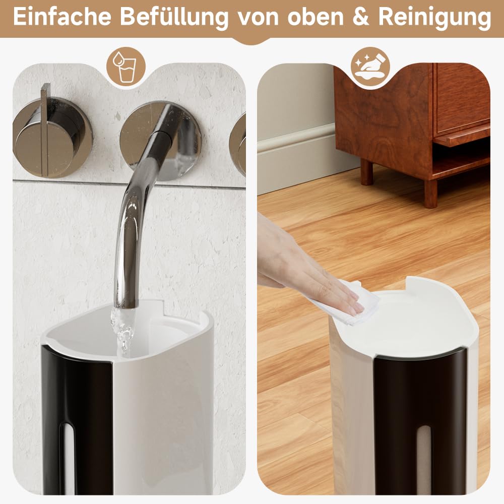 9L Luftbefeuchter Top-Fill, Leiser Aroma-Diffusor mit Fernbedienung | Großer 9-Liter-Luftbefeuchter,Top-Fill-Design, 3 Nebelstufen, leisem Schlafmodus, Aromafach,Timer,automatischer Abschaltung