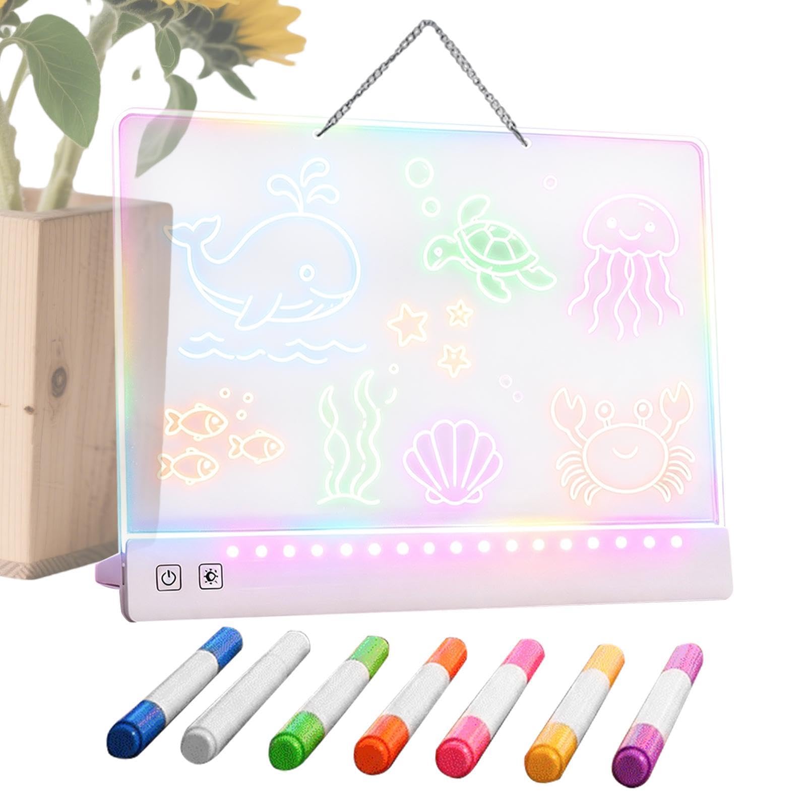 Almohadilla De Luminosa 7 Colores 3 Modos 35 Centímetros Tablero Luminoso
