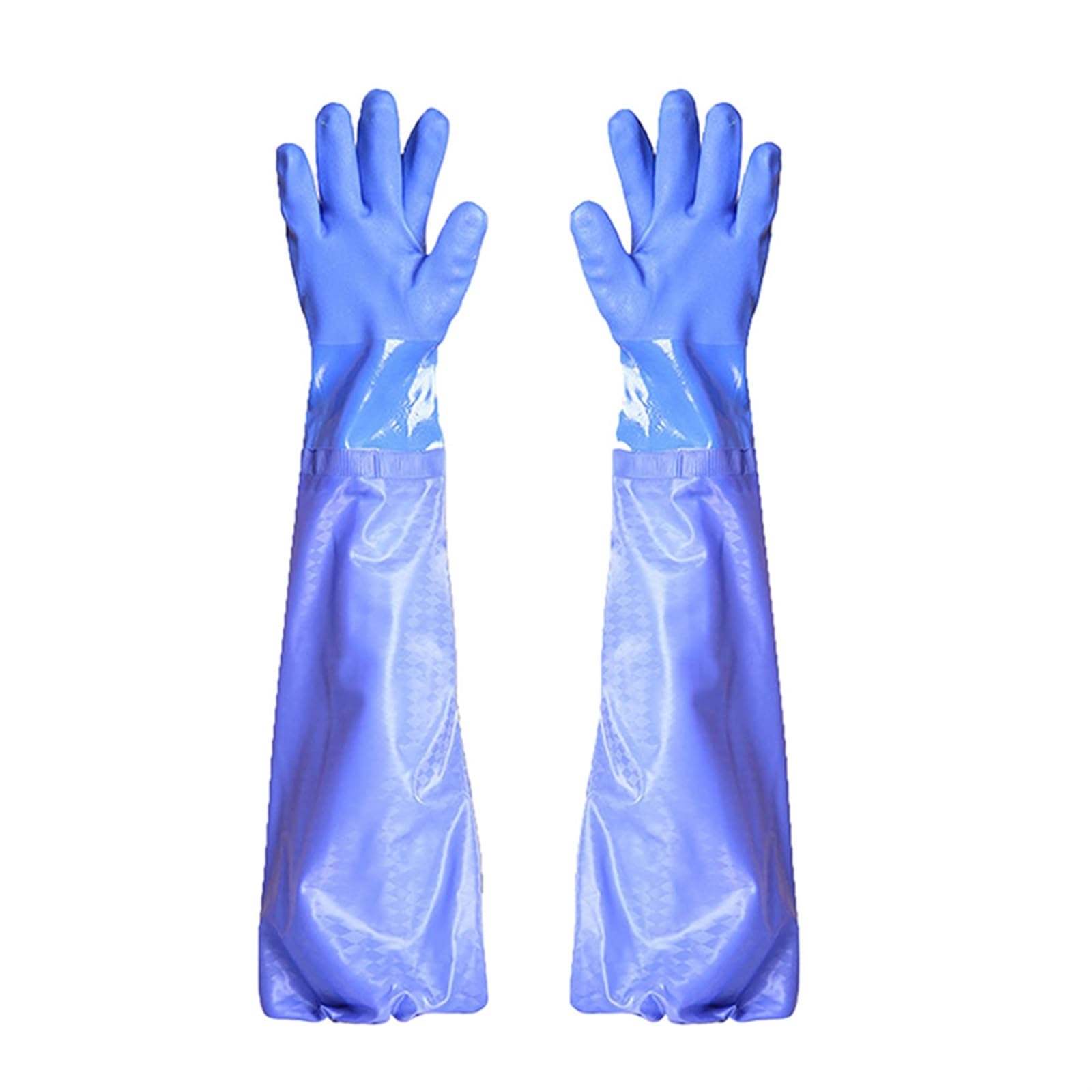 Guantes domésticos de lavado de caucho impermeable Waterproof Dishwashing Gloves, Anti Slip And Wear-resistant, Kitchen Household Cleaning Rubber Gloves