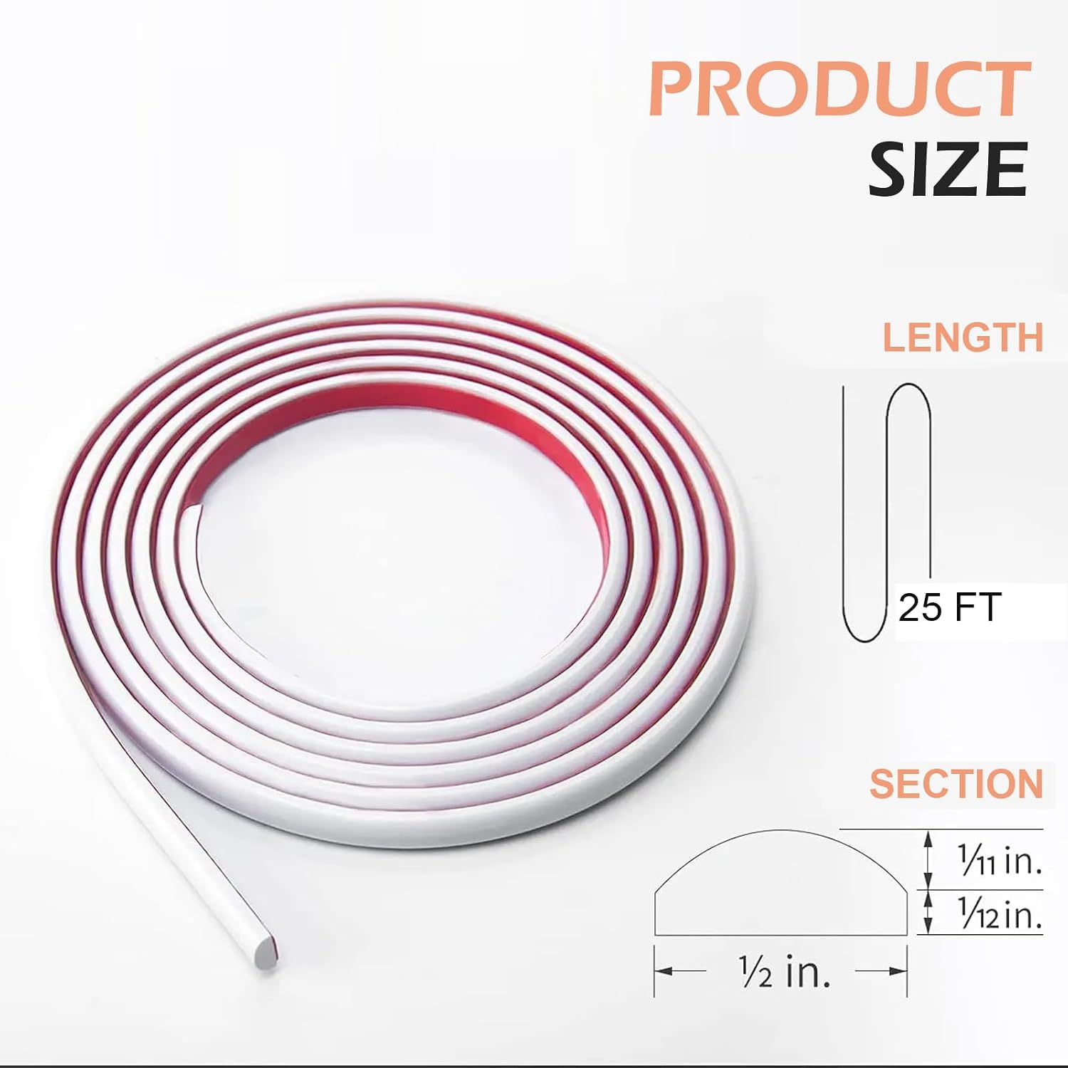 Peel and Stick Wall molding, 10 ft Flexible Peel and Stick Chair Rail Panel Molding Self-Adhesive Wall Trim for Backsplash Tile Edge Border