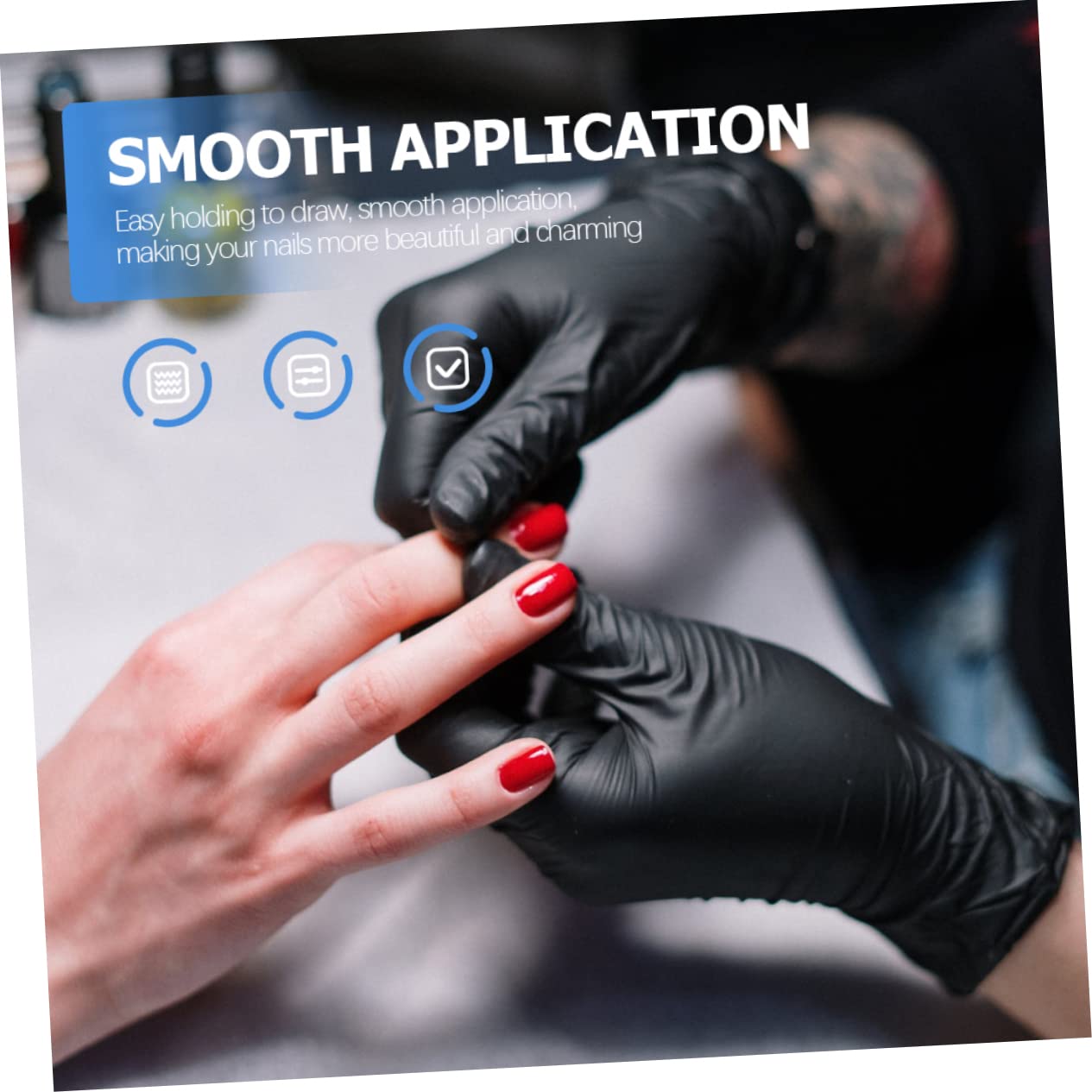 VICASKY 6pcs Manicure Tools Set Nail Tools for Nail Art Pen Nail Design Tools Brushes Polish Nail Art Design Tools Nail Art Brush Nail Brush Nail Paint Brush Aluminum Blue