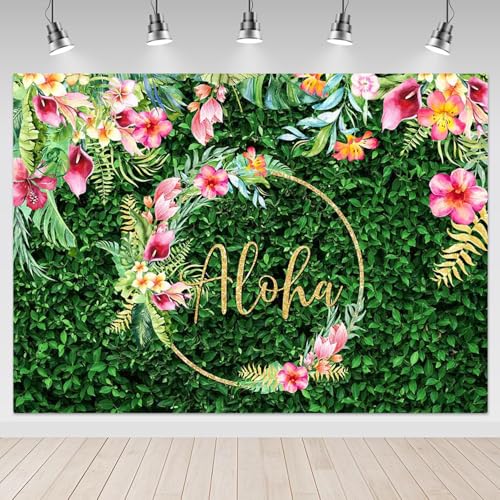 Fondo Tropical Luau 8x6ft para Fotografía miniatura 1