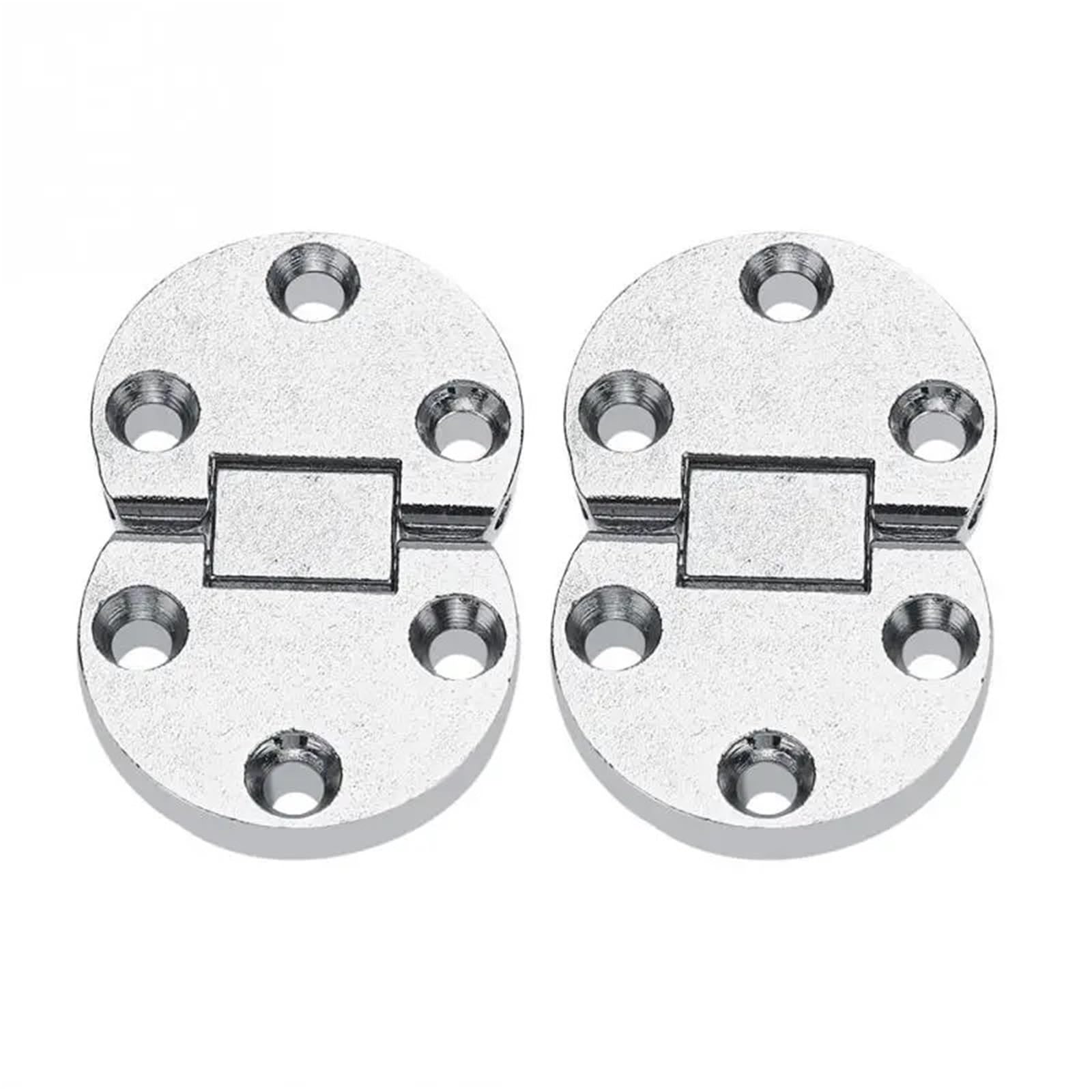 Clingre Boutique Shop Uk Silver 2Pcs Zinc Alloy Hinges Table Flap Hinge Self-Supporting Folding Table Hinge Oval Home Furniture Foldable Self Cupboard Furniture Hardware Hinges