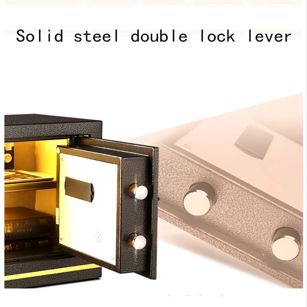 Safe Household Small Password All Steel Anti-Theft Wall Bedside Closet Office 36CM Safe Fireproof, Waterproof, Anti-Crushing and Anti-Drilling Document Key Box strongbox