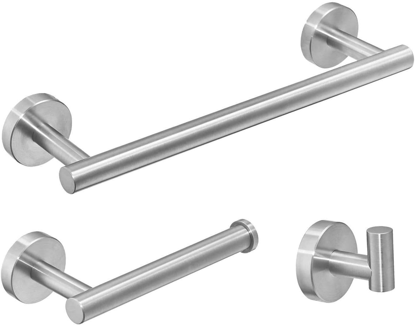Towel Holders Bathroom Hardware Set - 6 PCS Stainless Steel Bathroom ...