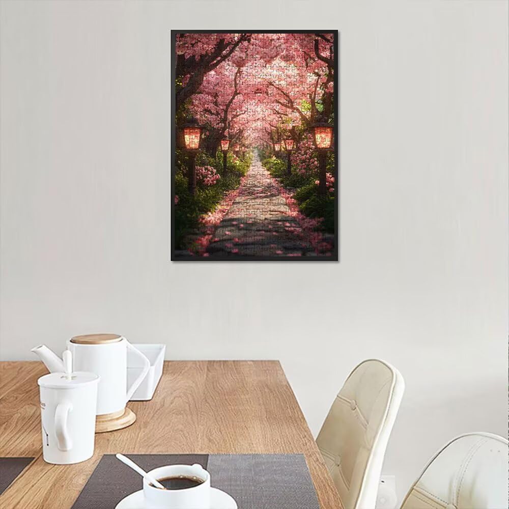 Puzzle 4000 Pezzi, Strada Peach Flower 3D Puzzle per Adulti Impegnativo, Educa Puzzles Artistico, Divertente E Stimolante Puzzles Decorativo per La Famiglia, Regalo e Decorazione Pareti DX0YL6-876