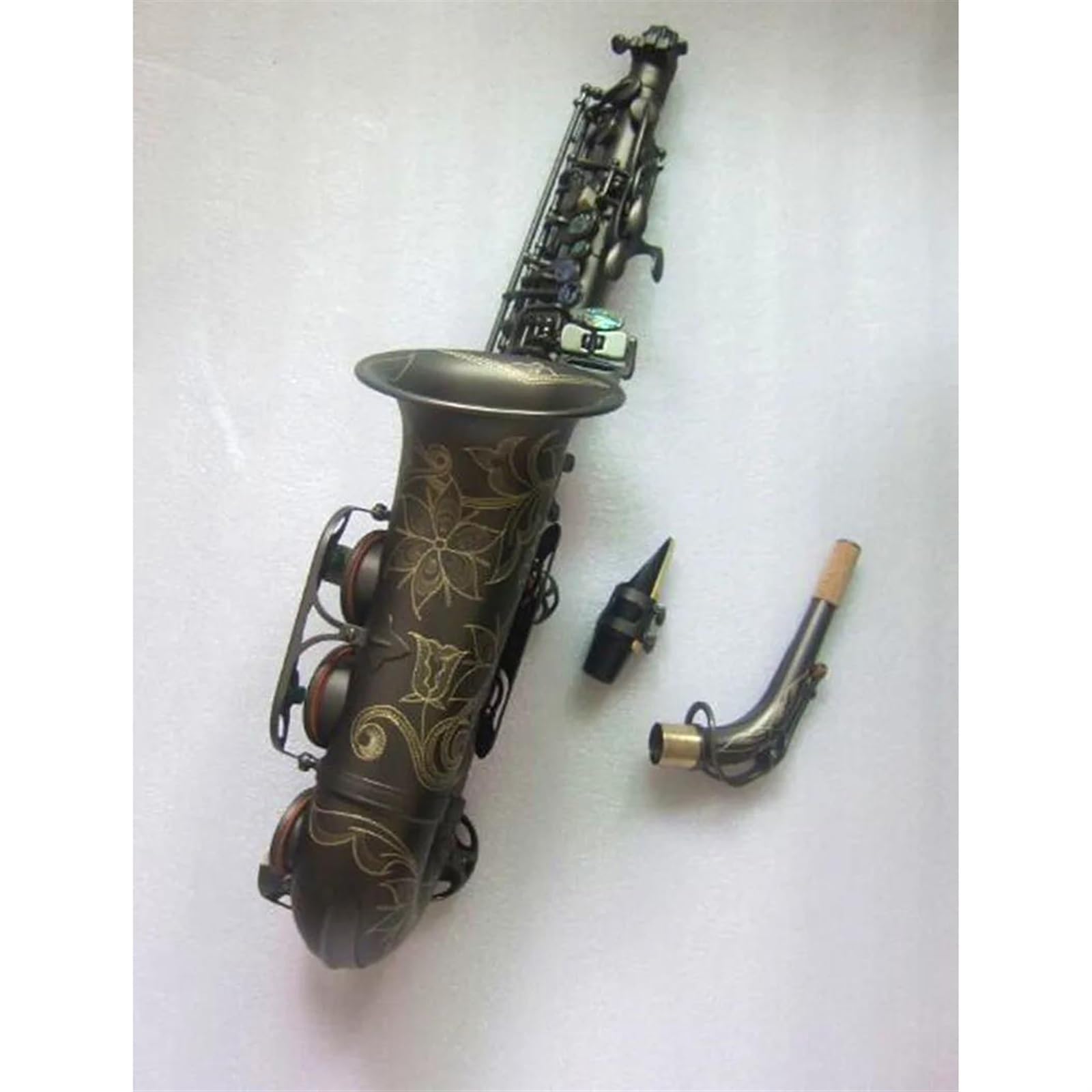 Saxofón Mi Bemol Alto Saxofón Negro Mate Oro Instrumentos Musicales Tocados De Grado Profesional Con Estuche Para Boquilla