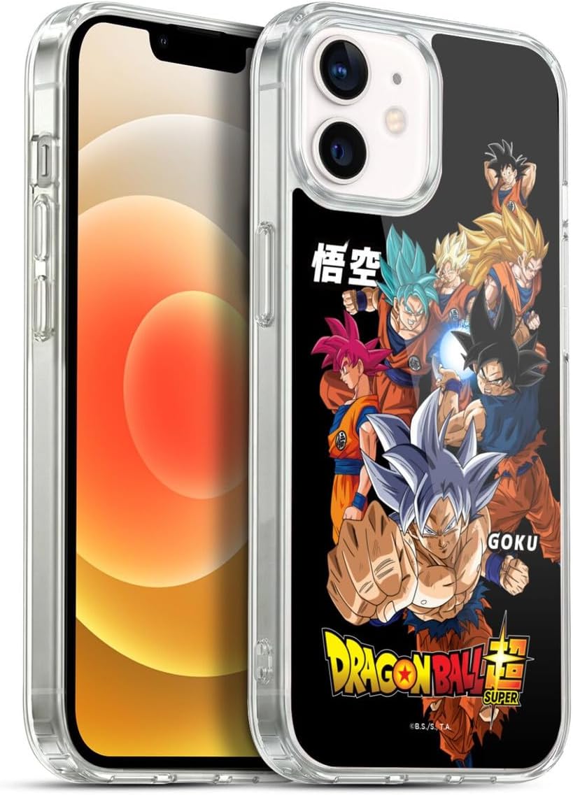 Head Case Designs Officially Licensed Dragon Ball Super Goku Universe Survival Characters Gel Case [Military Grade] Compatible with Apple iPhone 12 / iPhone 12 Pro and Compatible with MagSafe