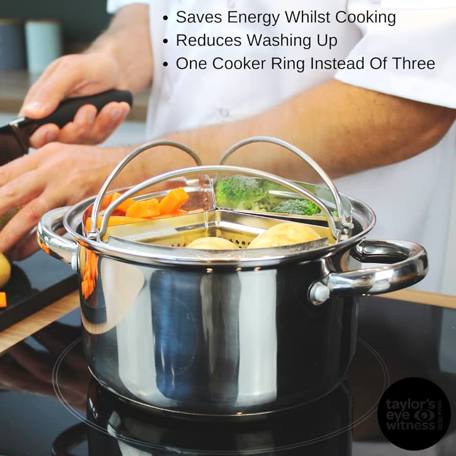 Triple Divider Nest Steamer Silicone Pot Divider Steam Basket Cooking Strainer Kitchen Accessories 3pcs/set