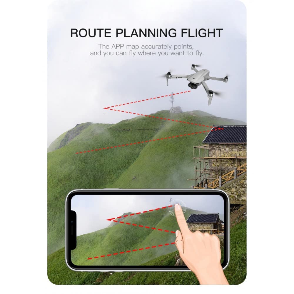 LUXWALLET Libra4 FPV Kamera Full HD WiFI GPS i 2-Ace Gimbal Drone, Zasięg 1,2 km, Pomarańczowy