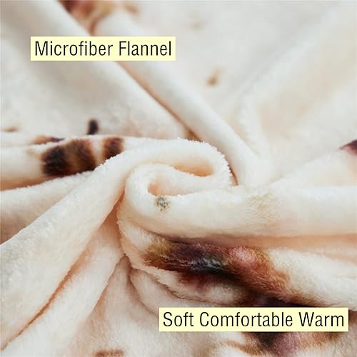 Miniatura 3 de Adory Sweety Tortilla Food Creations - Manta divertida de doble cara con patrón de taco suave de franela para adultos y niños diámetro de 60 pulgadas