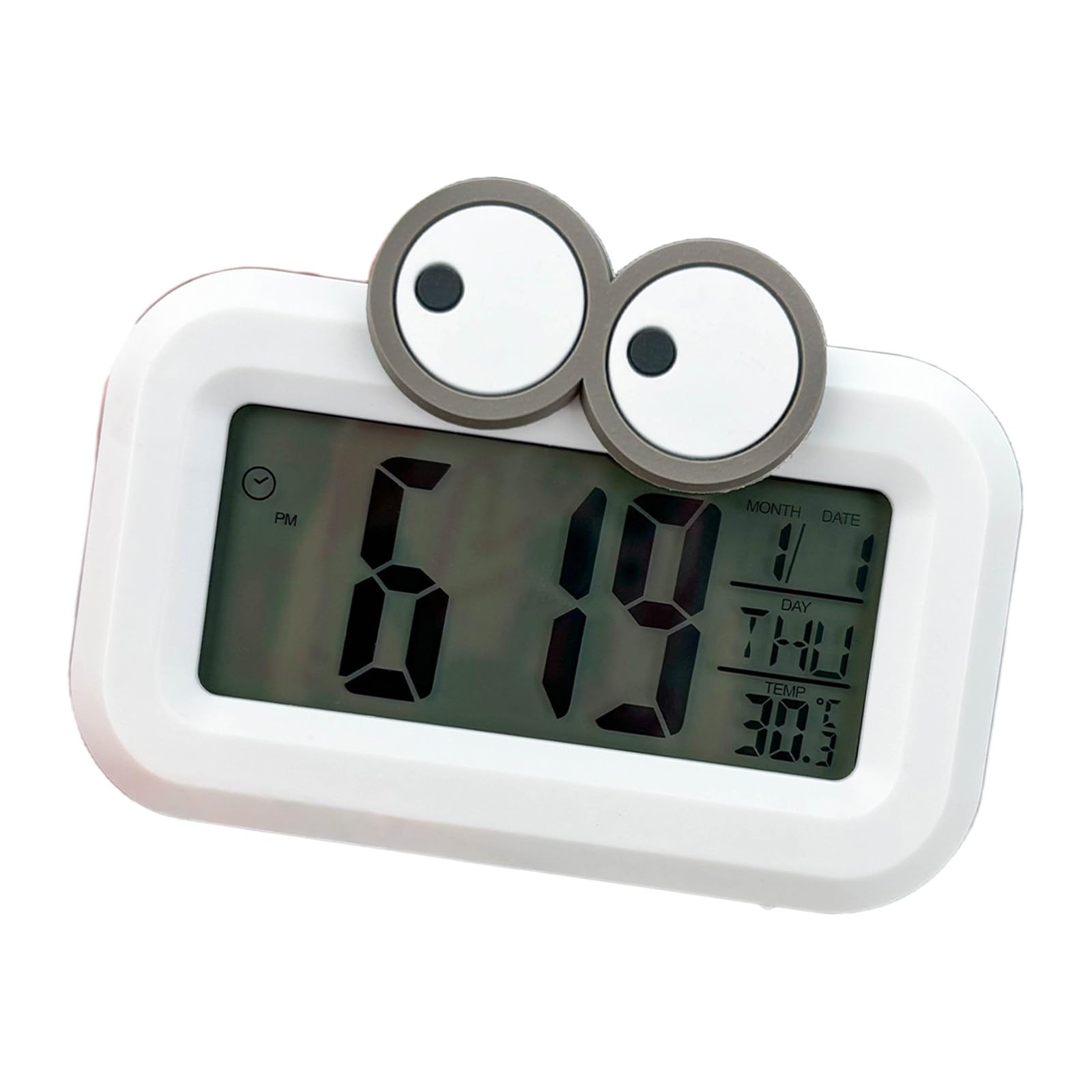 Snorvixre Digital Alarm Clock with Time Nightlight Temperature Snooze Bedsides Desk Table Electronic Battery Operated Clocks Electric Desk